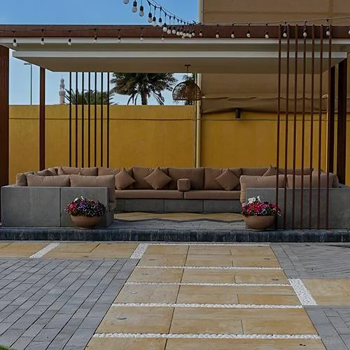 Modern and Custom Outdoor Seating Area in Dubai
