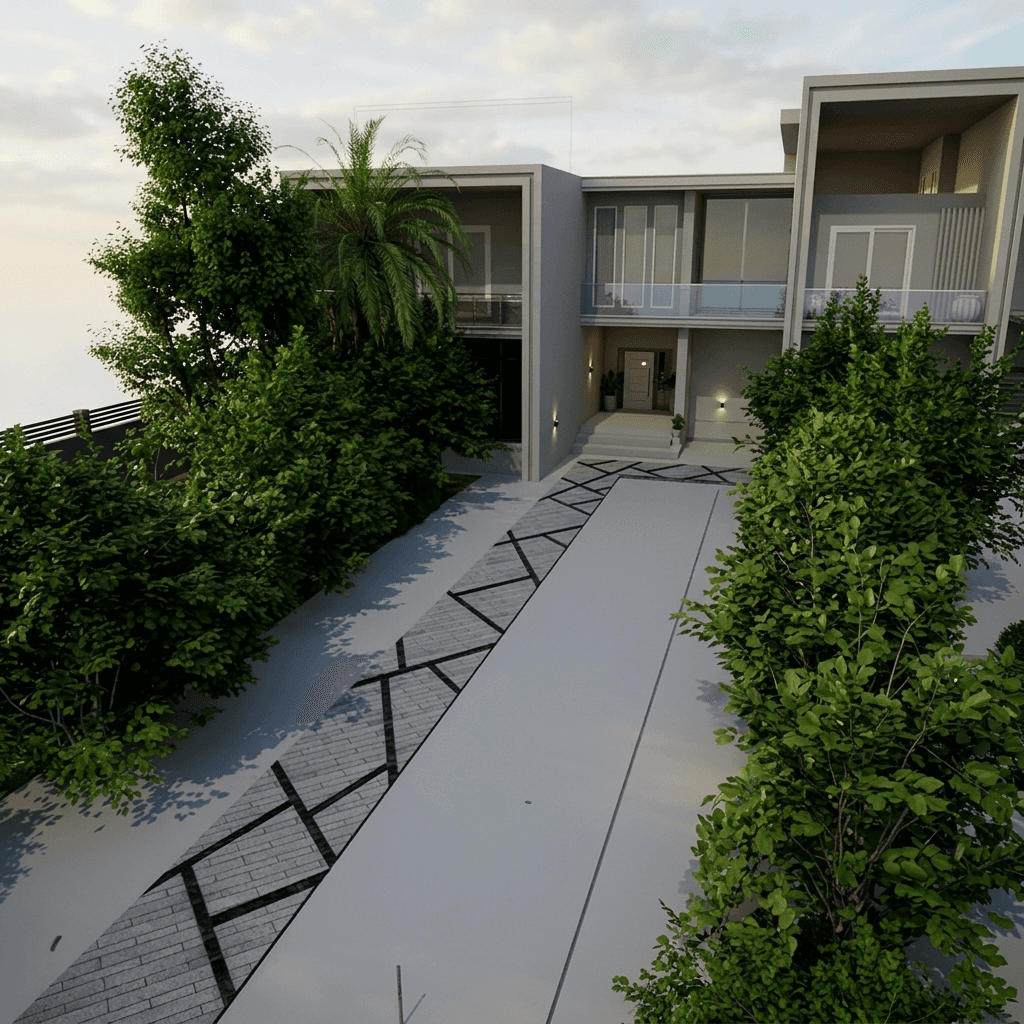 Walkway Entrance 0055 - Width 1.60 m