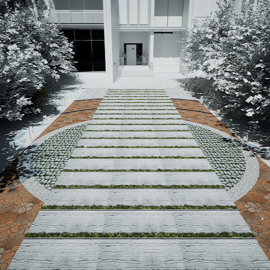 Walkway Entrance 0074 - Width 6.40 m