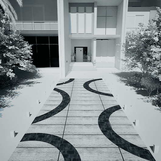 Walkway Entrance 0075 - Width 3.60 m