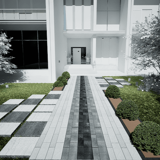 Walkway Entrance 0155 - Width 5.88 m