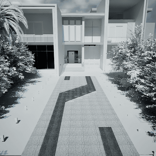 Walkway Entrance 0156 - Width 3.60 m