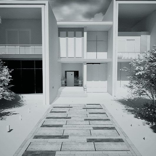 Walkway Entrance 0160 - Width 4.16 m