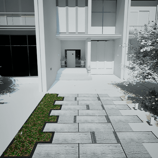Walkway Entrance 0163 - Width 4.40 m