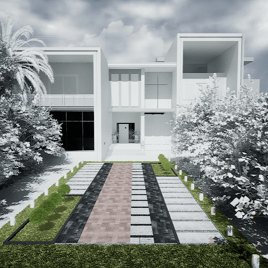 Walkway Entrance 0220 - Width 5.60 m