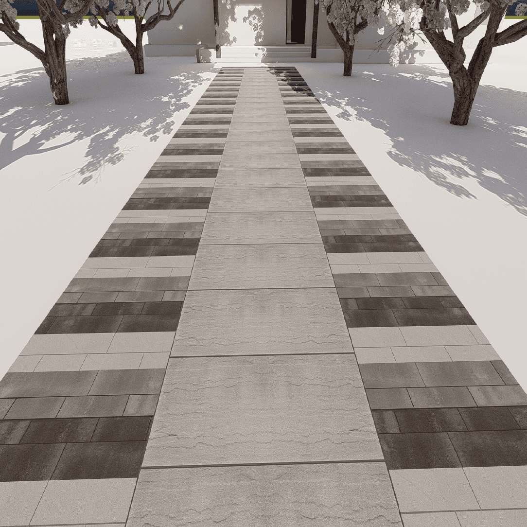 Walkway Entrance 0294 - Width 3.10 m