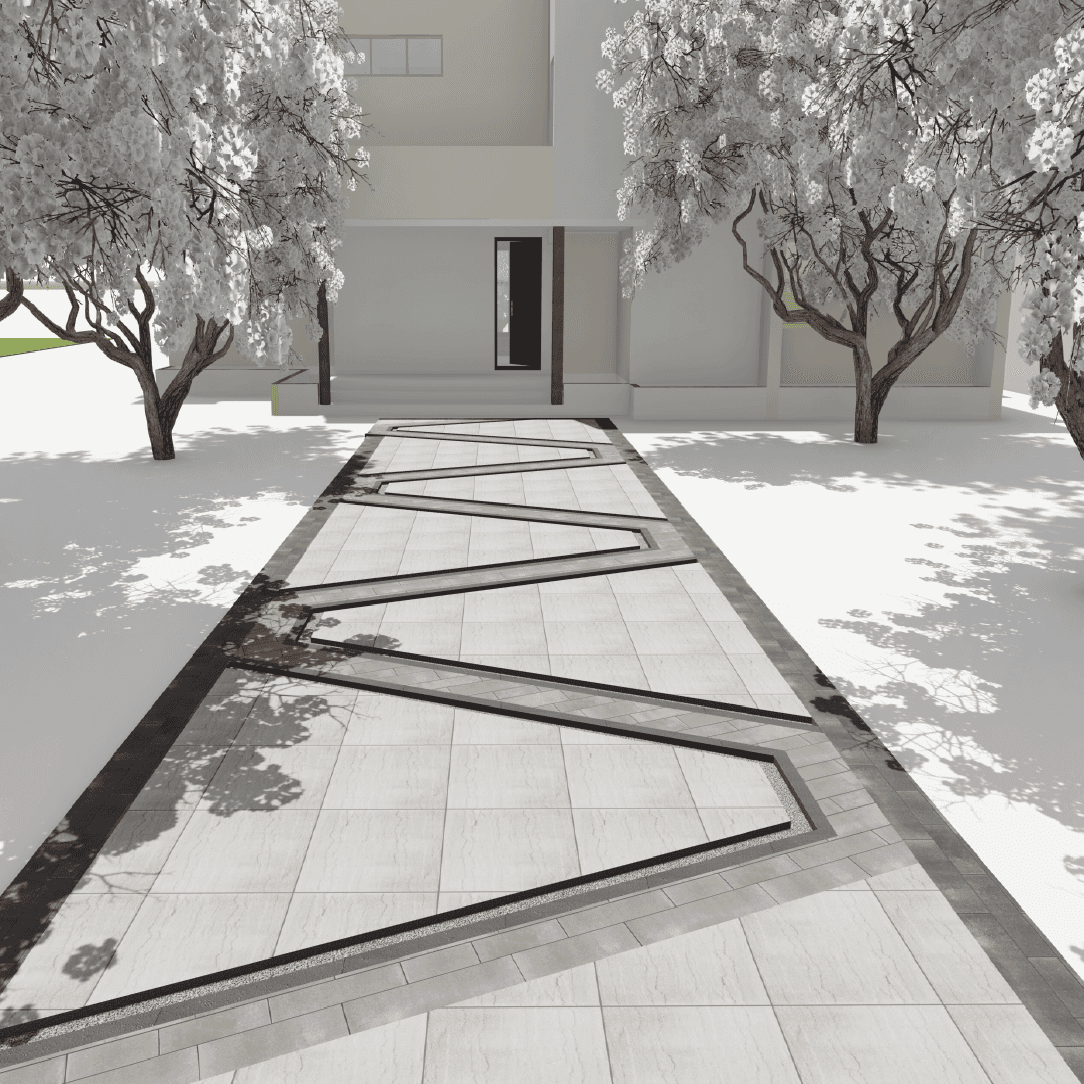 Walkway Entrance 0305 - Width 4.16 m