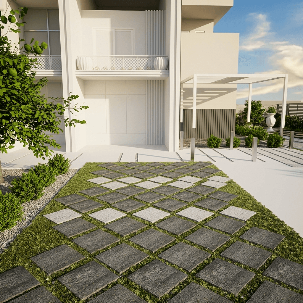 Walkway Garden 0002 - Width 4.64 m