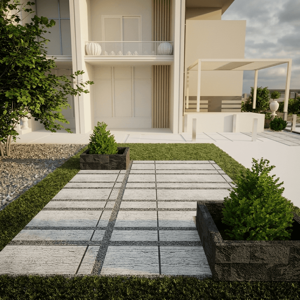 Walkway Garden 0009 - Width 3.70 m