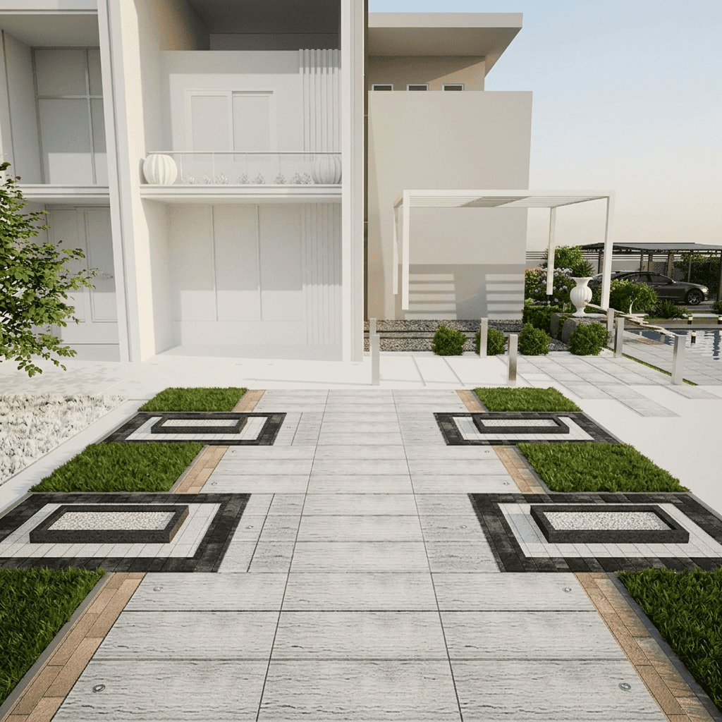 Walkway Garden 0037 - Width 7.40 m