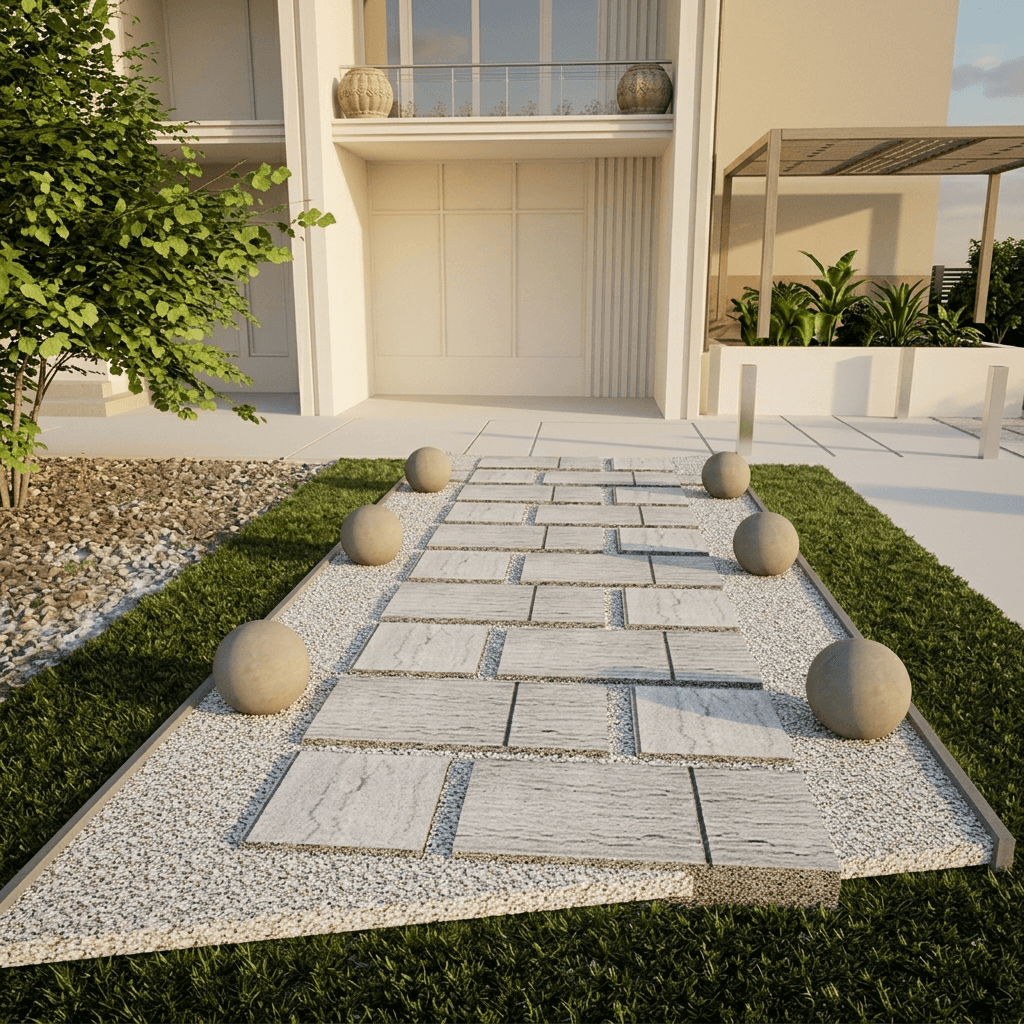 Walkway Garden 0044 - Width 3.08 m