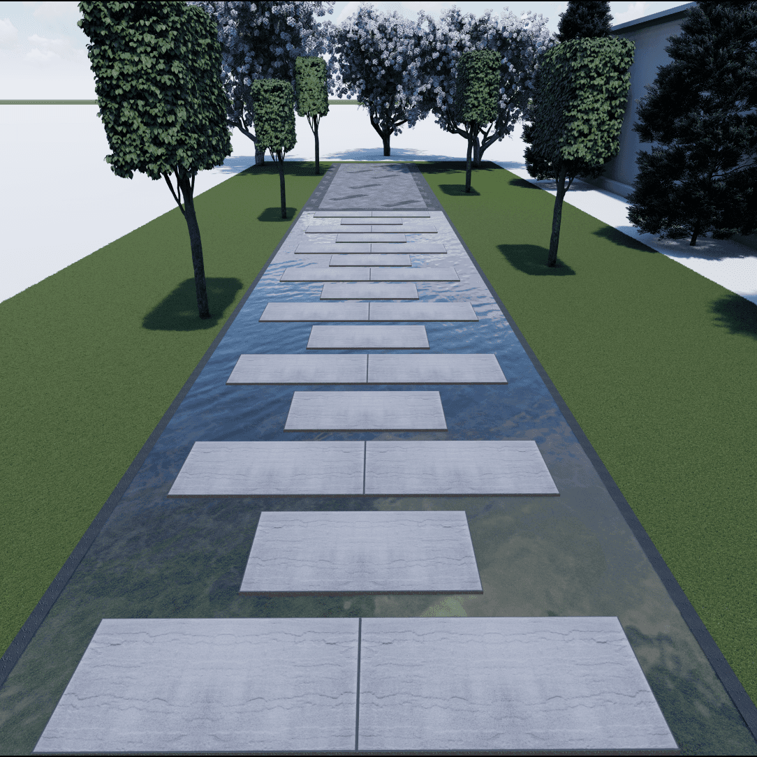 Walkway Garden 0285 - Width 4.40 m