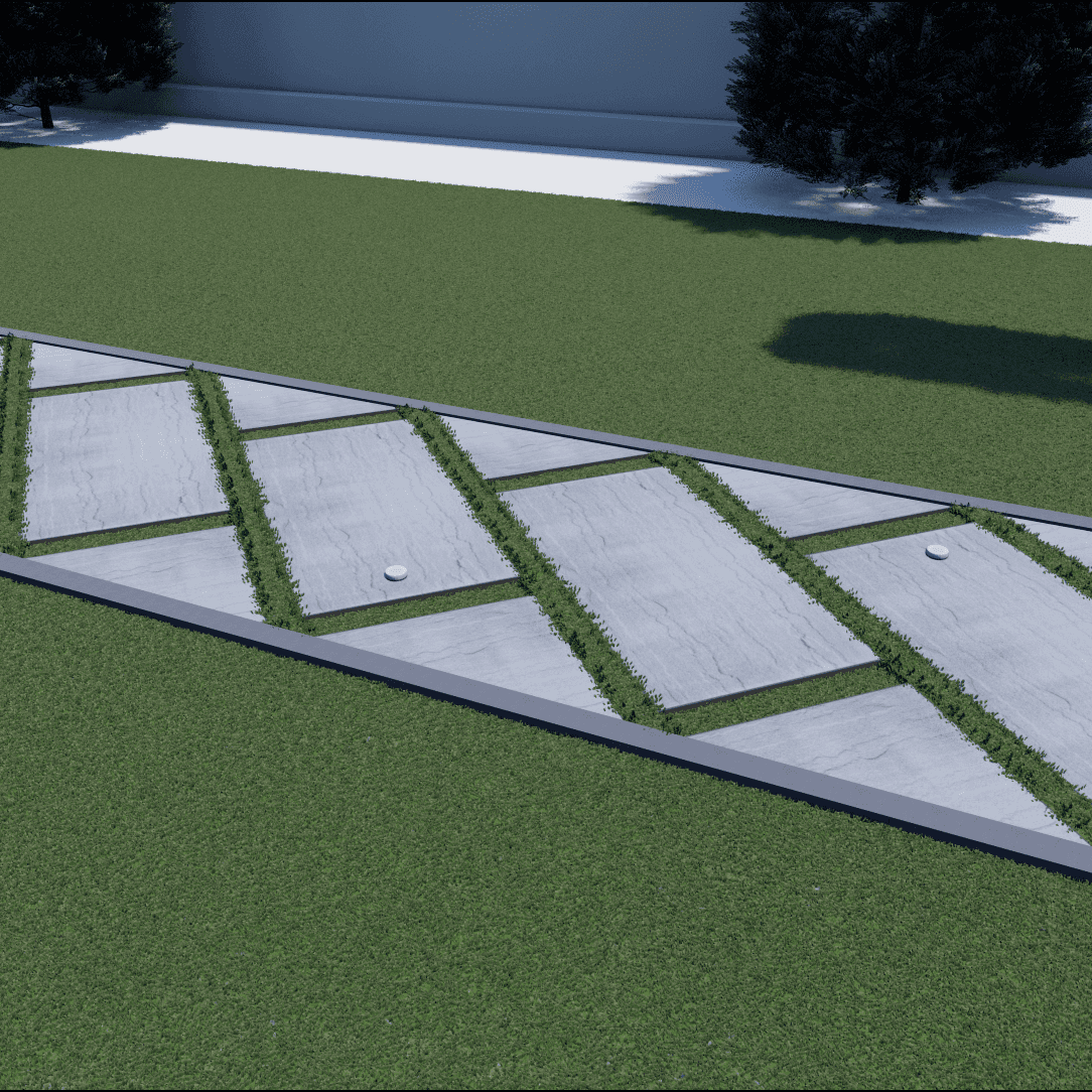 Walkway Garden 0286 - Width 1.60 m