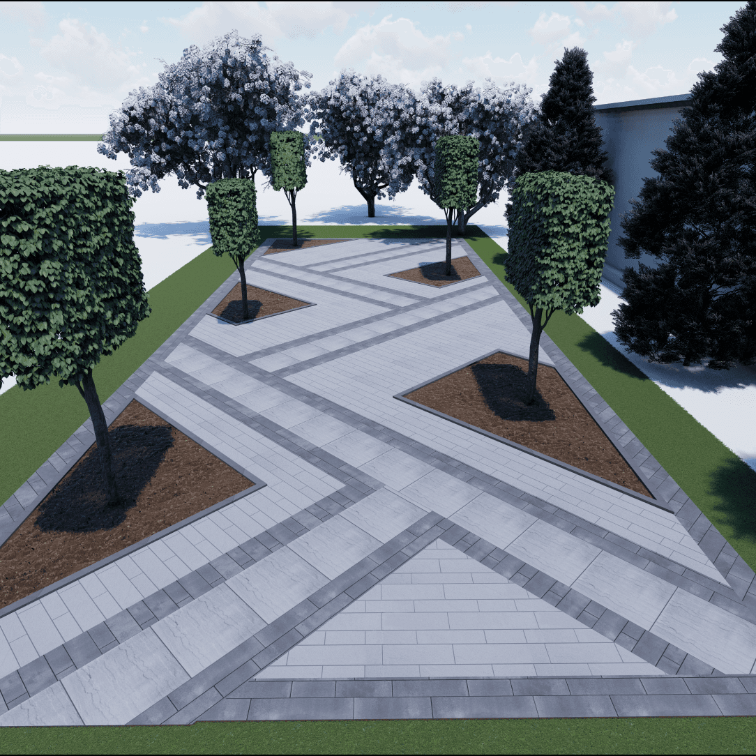 Walkway Garden 0288 - Width 6.50 m