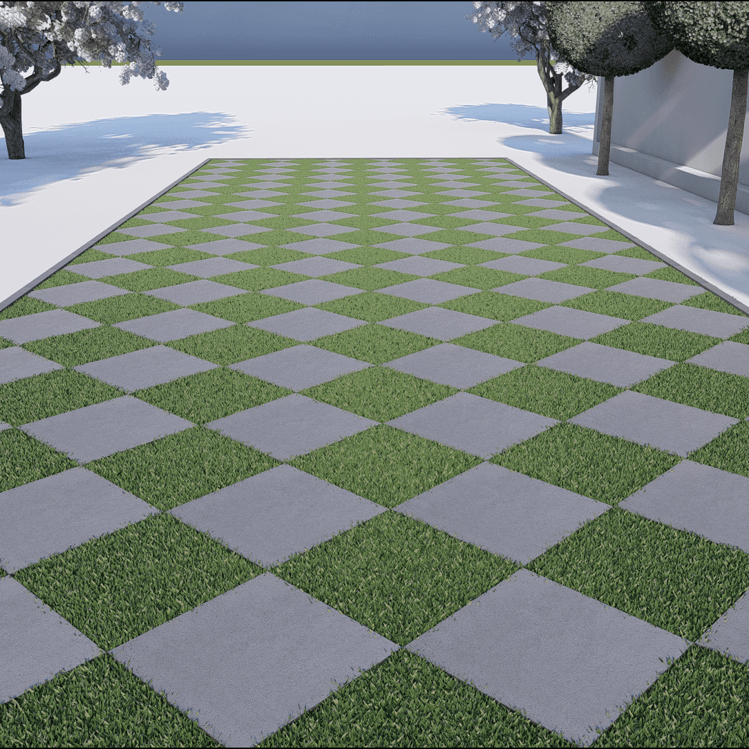 Walkway Garden 0289 - Width 5.0 m