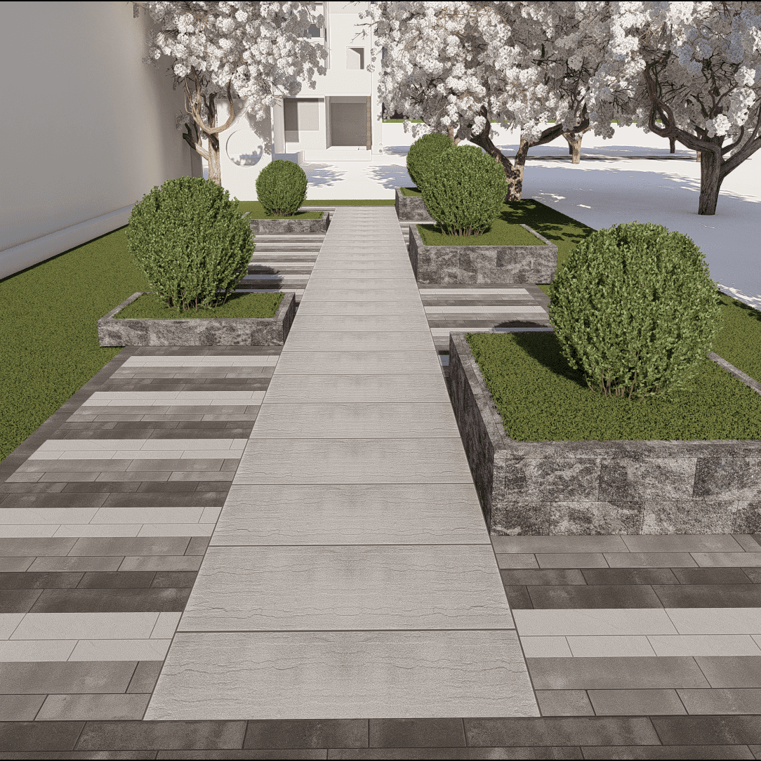Walkway Garden 0290 - Width 4.10 m