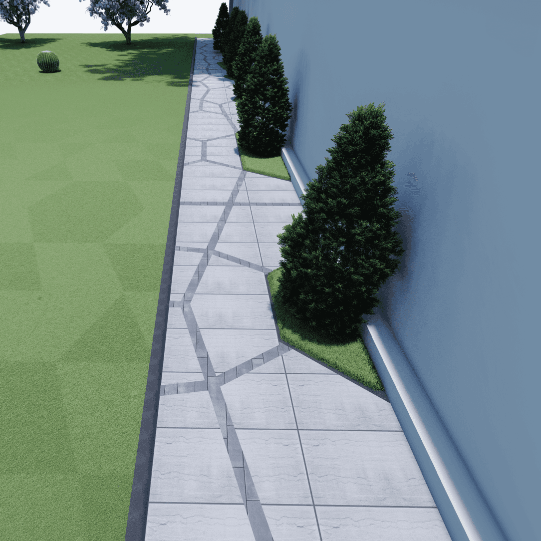 Walkway Garden 0297 - Width 2.35 m
