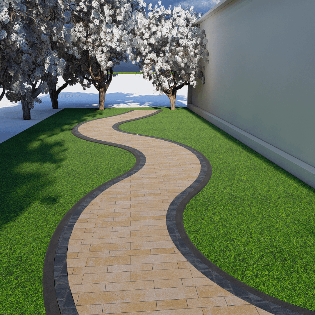 Walkway Garden 0301 - Width 2.58 m