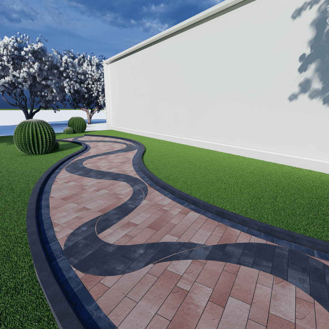 Walkway Garden 0303 - . W-2.15 m