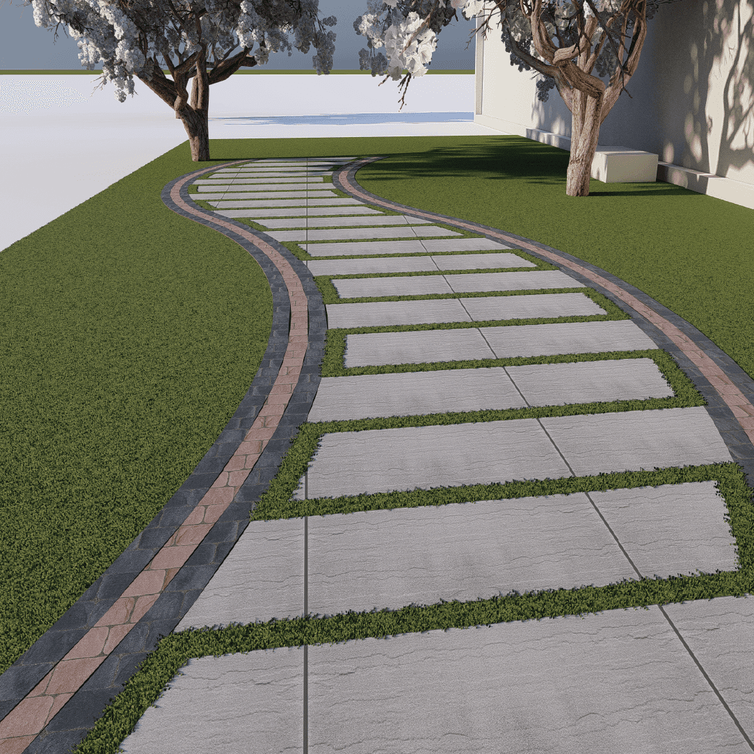 Walkway Garden 0307 - Width 3.0 m