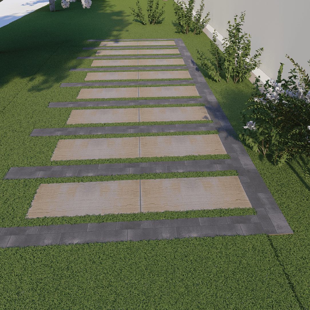 Walkway Garden 0314 - Width 3.86 m
