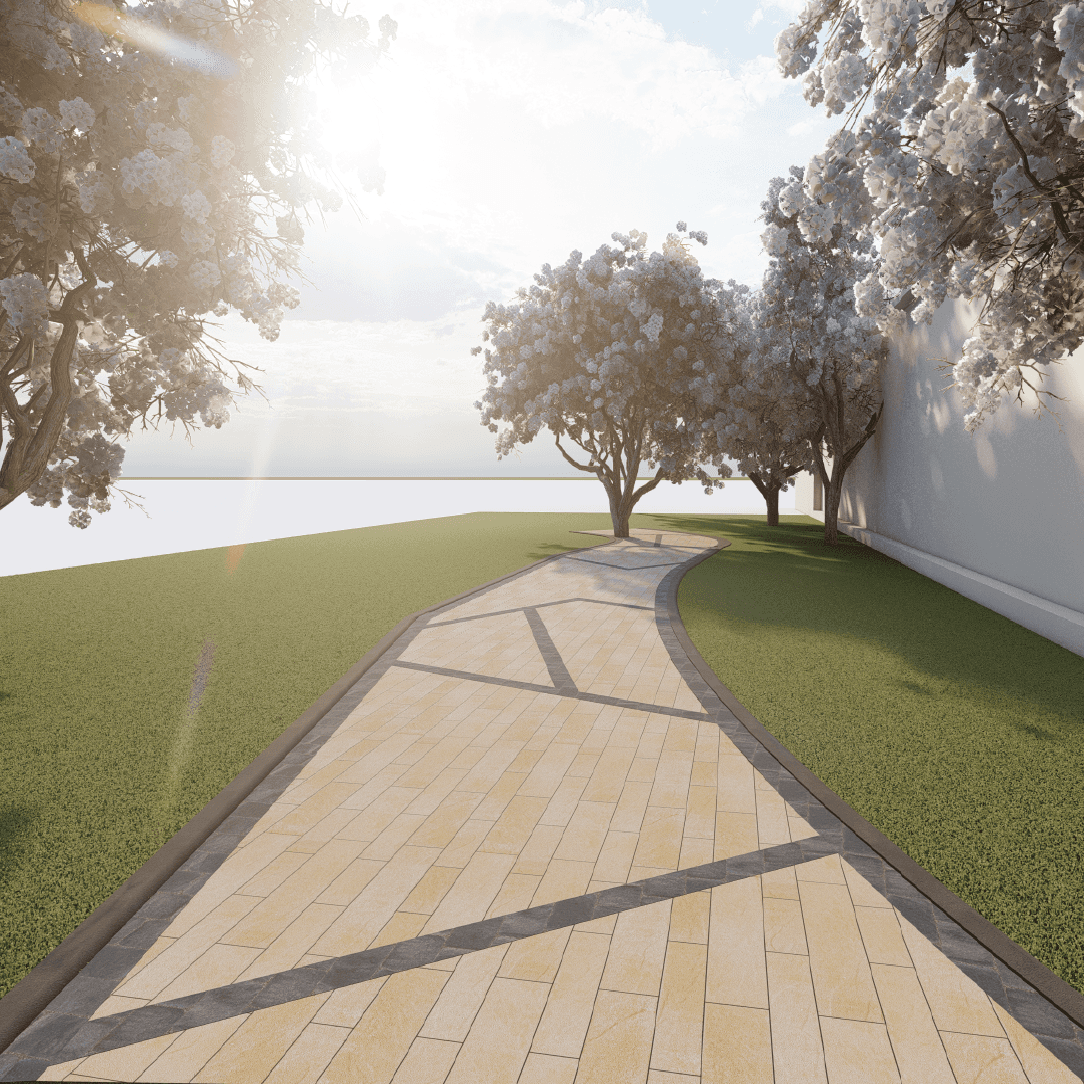 Walkway Garden 0321 - Width 2.84 m