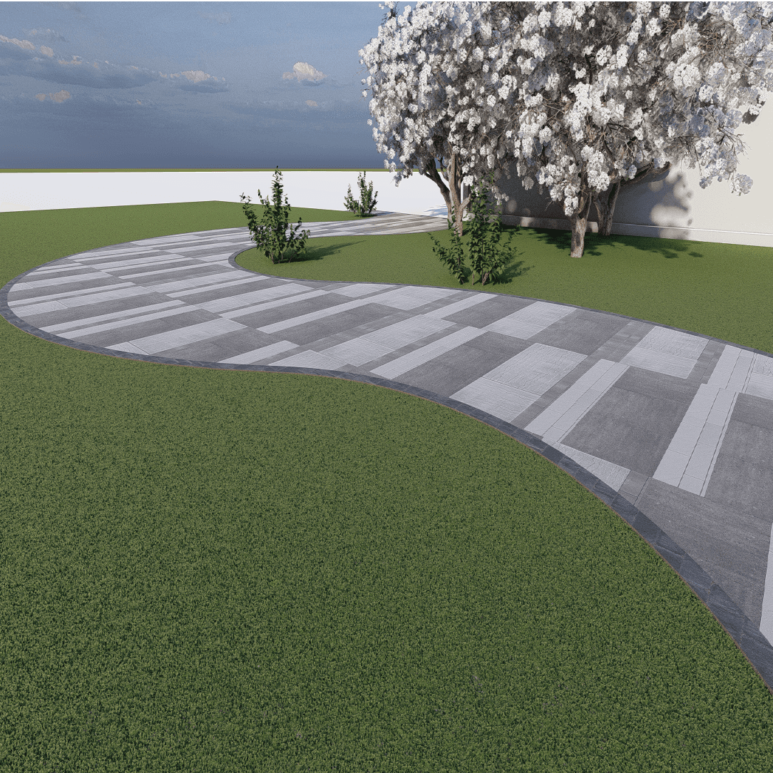 Walkway Garden 0323 - Width 3.05 m