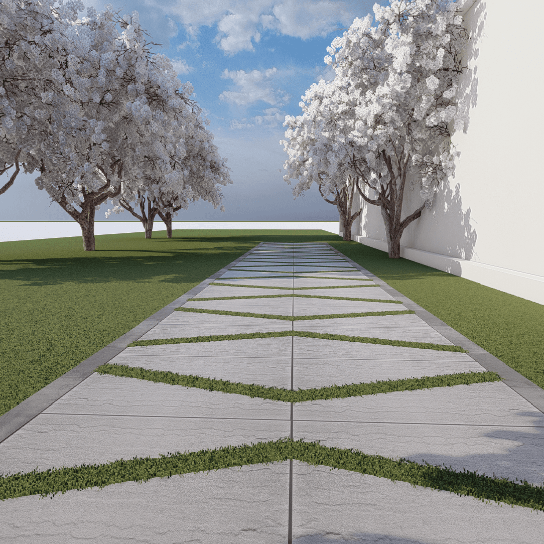 Walkway Garden 0328 - Width 2.72 m