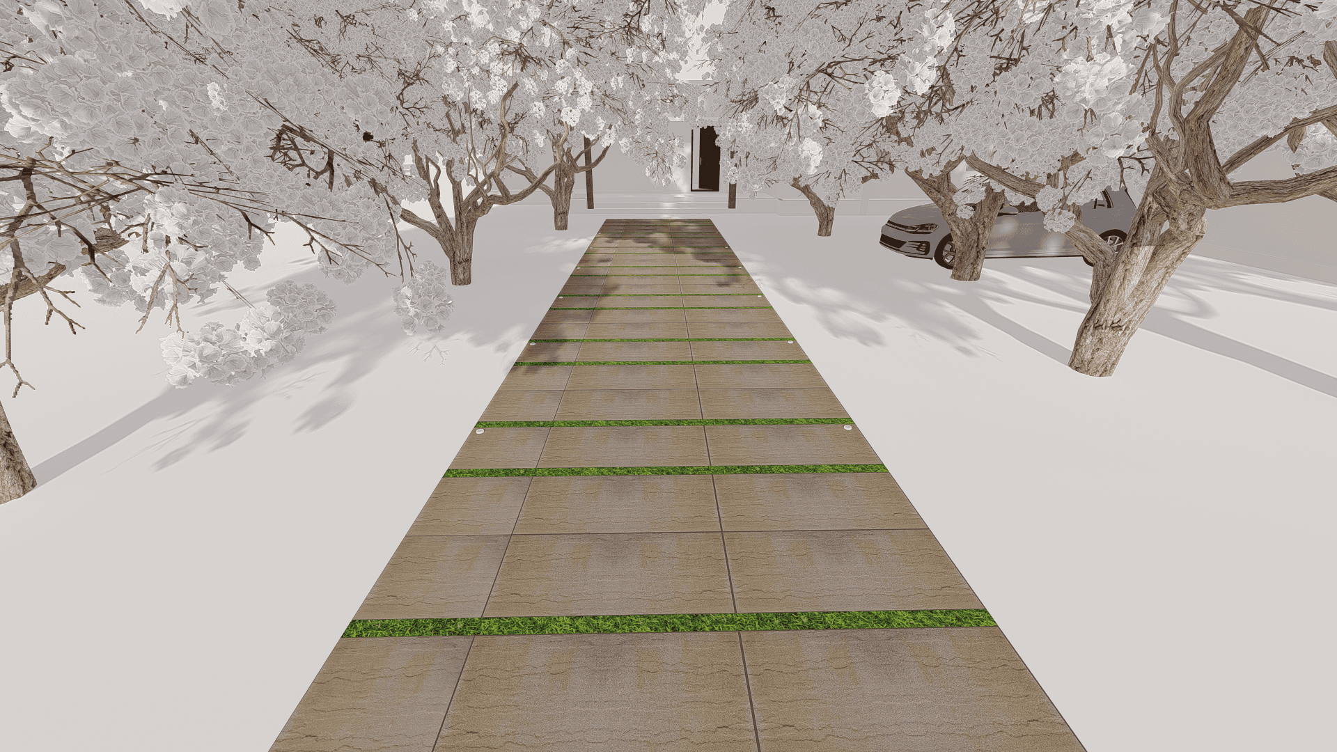 Walkway Entrance 0254 - Width 3.0 m