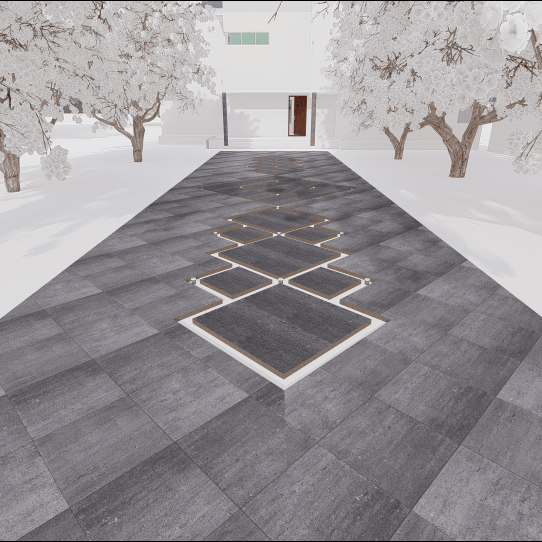 Walkway Entrance 0255 - Width 5.0 m