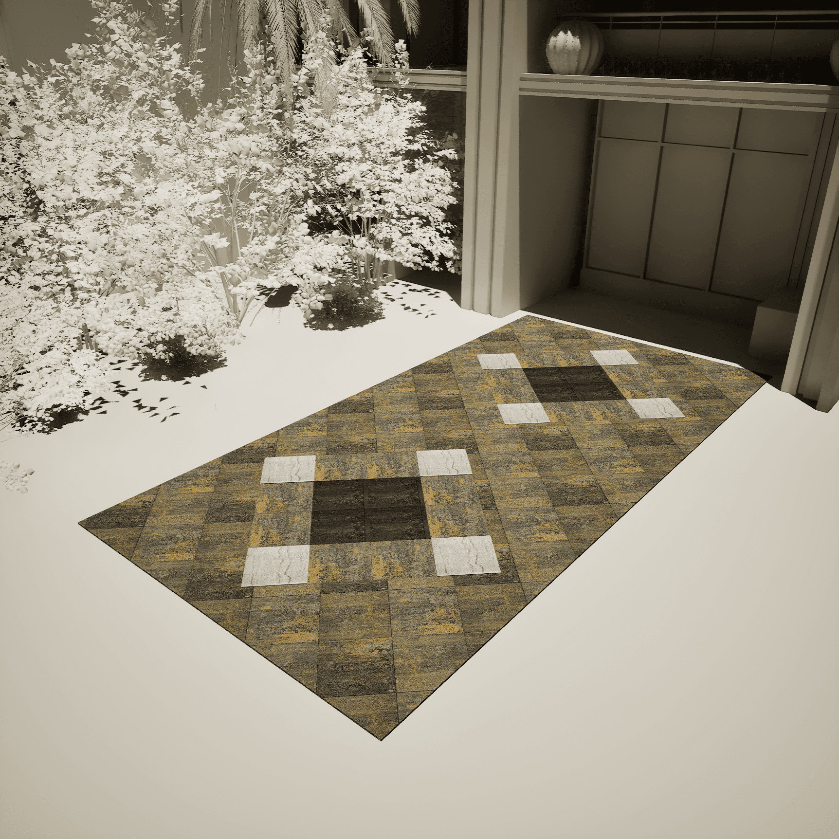 Walkway Entrance 0256 - Width 4.2 m