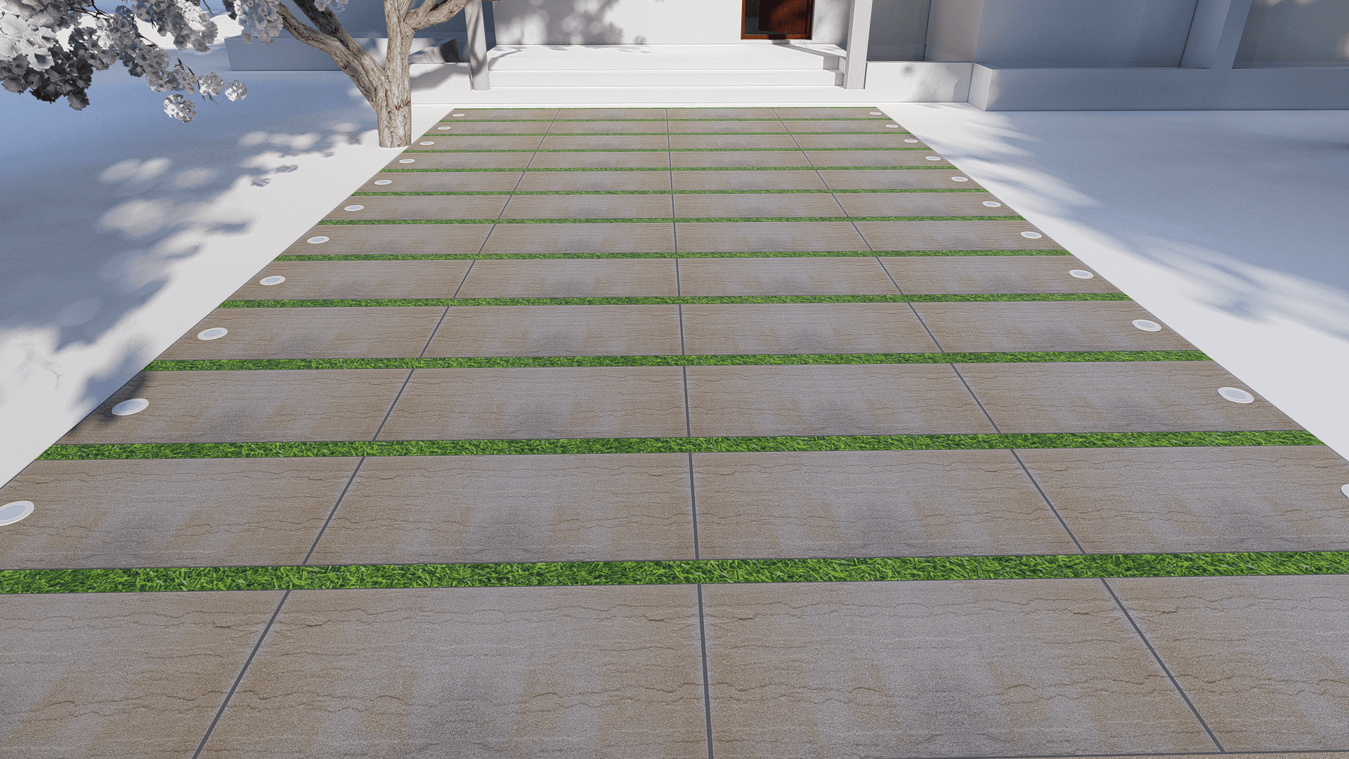 Walkway Entrance 0262 - Width 5.0 m