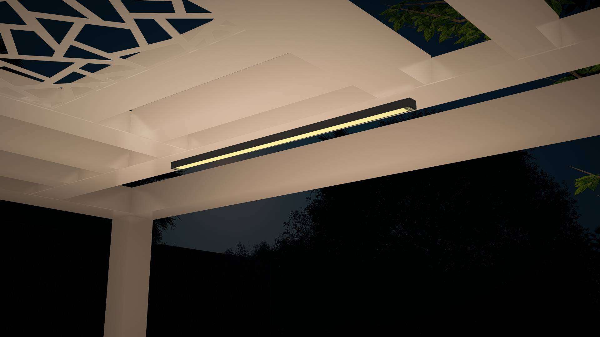 D04026274 - Track WP Channel 1M - 24V 15w 3.5x100x2.8 Pergola