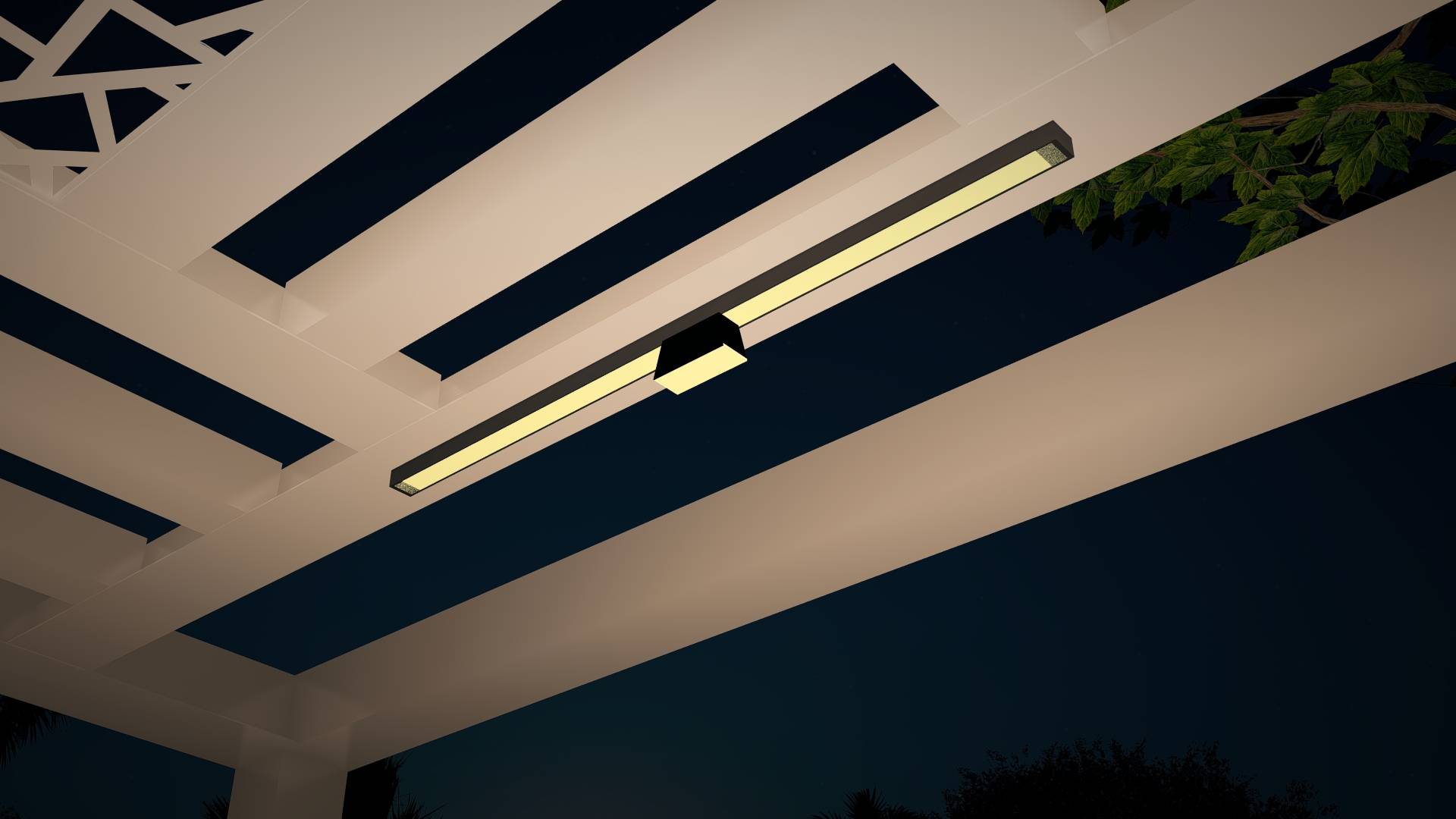 D04026280 - Track Ceiling 2LED - 24V 5.2w 10.5x4.2x5.2 Pergola