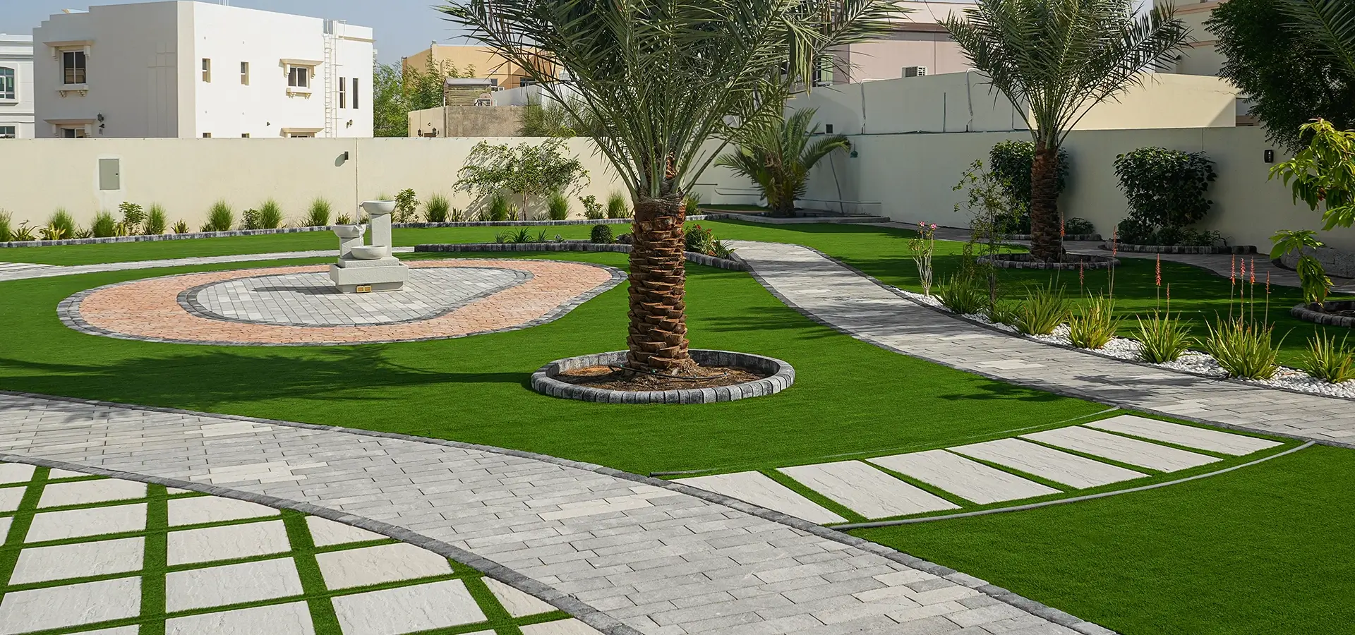 Luxury Landscape, Hardscape designs and Outdoor Living services company in Dubai, UAE.